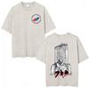 Anime Akira Vintage Washed T Shirts 90s Japanese Manga Shotaro Kaneda Tshirt Men Women Clothing Oversized Tshirts Streetwear