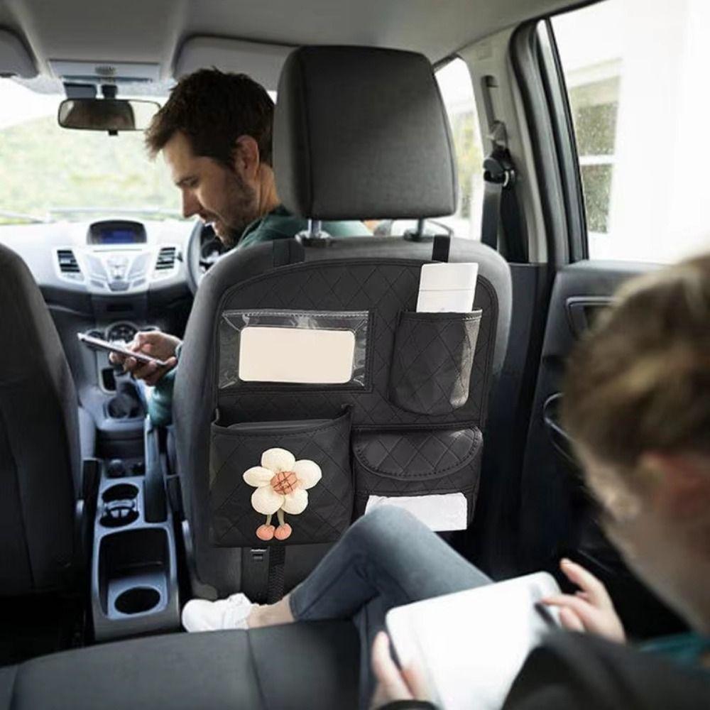 Бытовой органайзер для автомобильного сиденья с несколькими карманами Органайзер для заднего сиденья автомобиля Держатель для документов в машину Автомобильные принадлежности