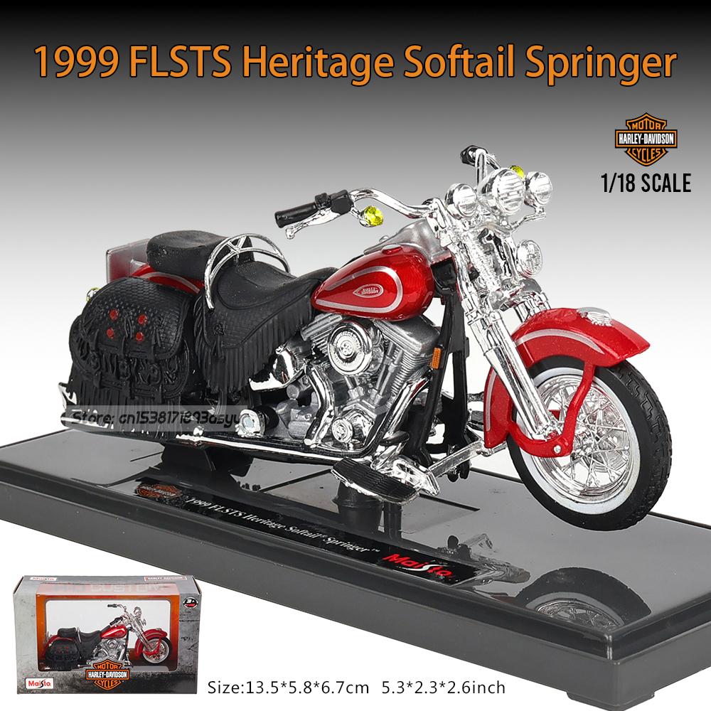 Майсто 1:18 Различных стилей Мотоцикл Harley-Davidson 1999 FLHR Road King Красный Сплав Модель Мотоцикла Игрушечная Машина Коллекция