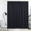 Blackout Curtain - vidaXL - 290x245 Cm - Black - Polyester - Machine Washable