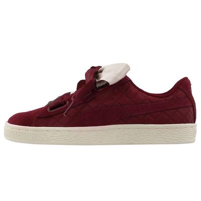 Замшевые кроссовки Suede Heart Cordovan для женщин, красные, камея-коричневые, 365462-01