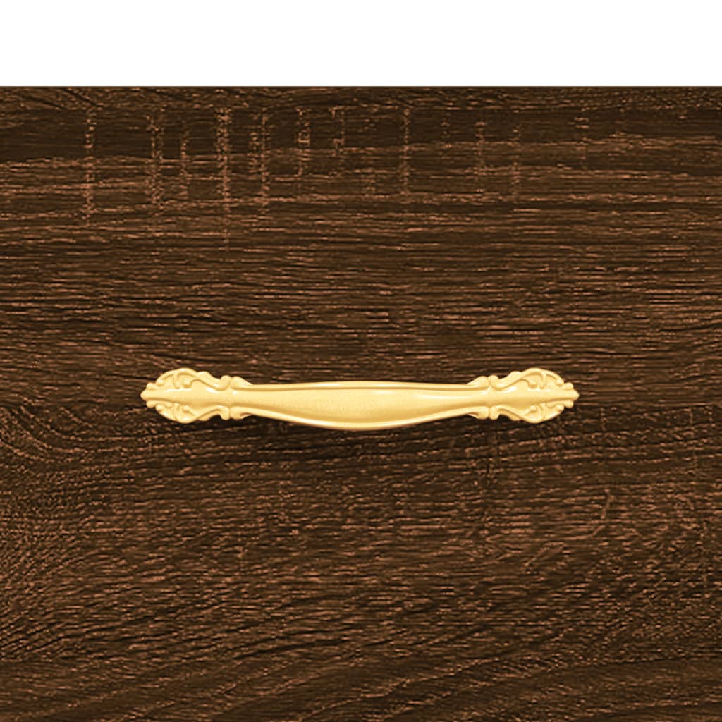 Shoe Cabinet Brown Oak Effect 30 x 35 x 105 cm Particleboard
