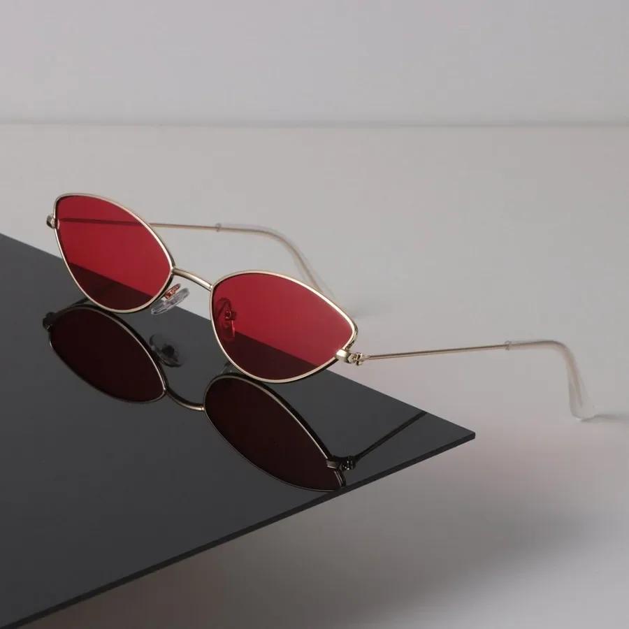 Маленькие солнцезащитные очки «кошачий глаз» женские мужские винтажные модные женские мужские зеркальные прозрачные дизайнерские очки бренд черные солнцезащитные очки