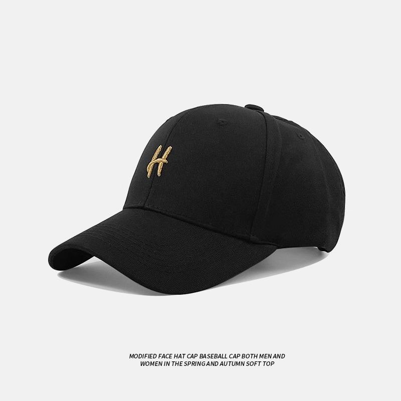 Yi Mi's style hard-top baseball cap for women, summer sun protection, beige duckbill cap, wide brim hat for men