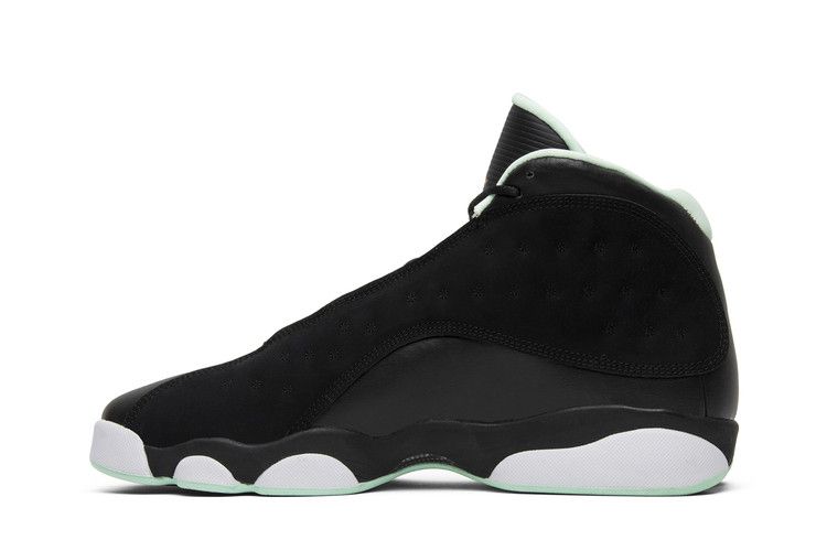 Kids' Sneakers Jordan 13 Retro Black Mint Foam (GS) Black/Metallic Gold-Mint Foam-White