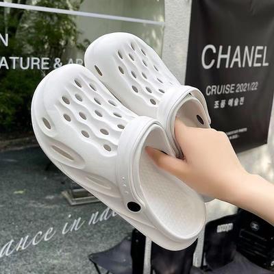 Новые тапочки для рафтинга женские летние однотонные сандалии с отверстиями нескользящая уличная обувь двойного назначения пляжные крутые тапочки