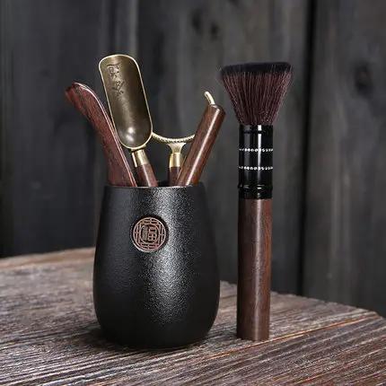 Аксессуары для китайского чайного набора Кунг-фу, Чайная церемония, Набор «Шесть джентльменов», Инструменты для приготовления чая, Посуда, Щипцы-игла, Ложка, Подарки