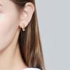 OEVAS 100% Серебро 925 пробы каждый 0,2 карата 3,5 мм Муассанит Серьги-кольца Для женщин Сверкающие Свадебная Вечеринка Изящные Ювелирные изделия Подарок