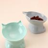 Миска для домашних животных с высоким наклоном, противоопрокидывающаяся защита для шеи, еда для кошек, собак, посуда для воды, милая миска для кормления, принадлежности для кошек