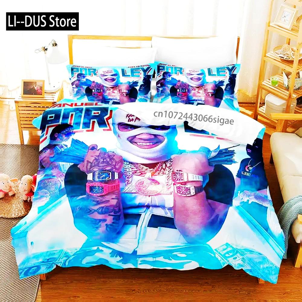 Anuel Aa Real Hasta La Boys Bedroom Duvet Cover Set Single Double Full Queen King Size 2024 Duvet Cover Bed Set