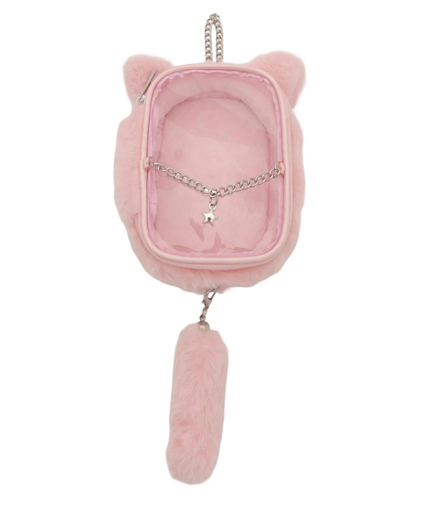 Плюшевый кот WEGO Идеально для отаку Девичий Прозрачный Размеры F и Розовый мешочек, Мероприятия, Милый, Мешочек, Декоративный, Подарок, Презент, Женский, L,