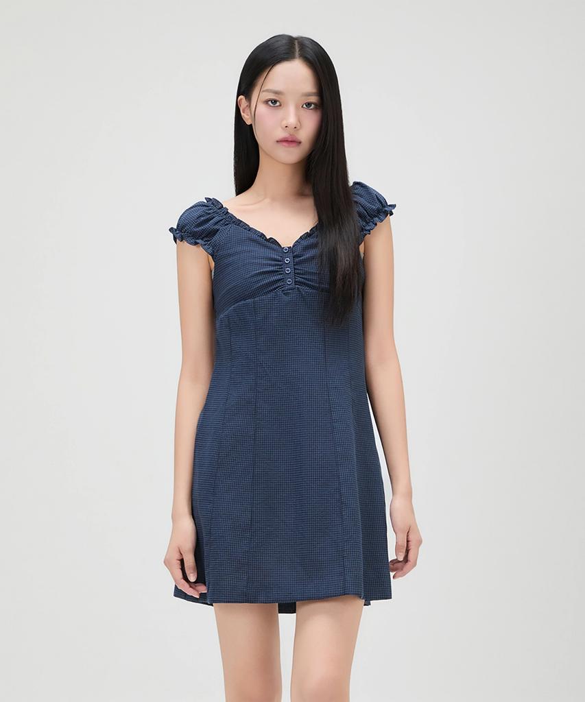 Мини-платье MIXXO с пышными рукавами_Miwowg602G