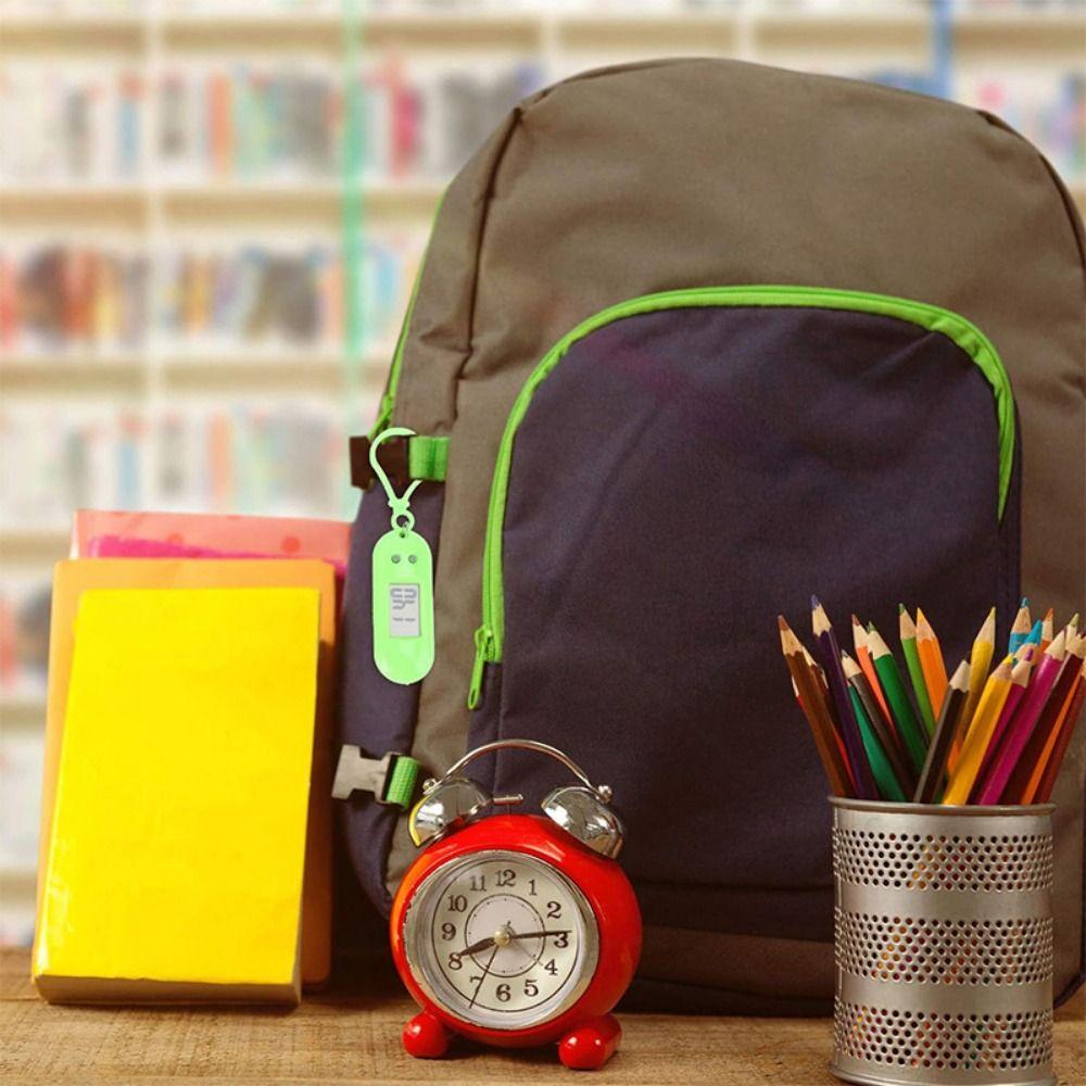 Table Time Display Electronic Watch Keyring Oval Watch Mini LED Digital Clock Quiet Test