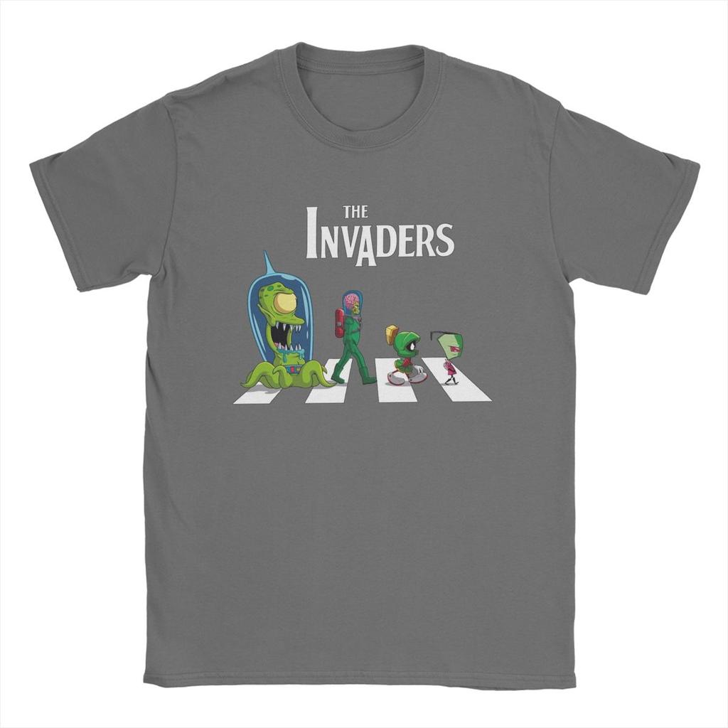 Мужская футболка The Invaders Crosswalk Invader Zim Модные хлопковые футболки с коротким рукавом, футболки с круглым вырезом, топы больших размеров