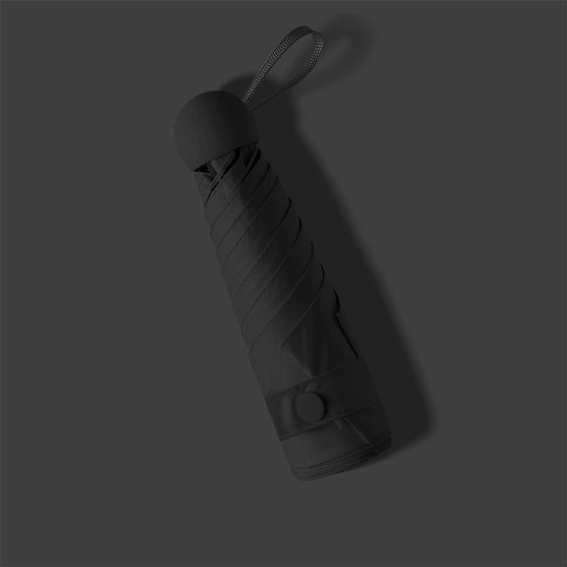 «Компактный сверхлегкий 5-створчатый мини-капсульный зонт с защитой от УФ-излучения»