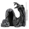 Gothic Halloween Grim Reaper Resin Craft Grim Reaper Ornaments Half-body Ghost Hand Statue  Outdoor