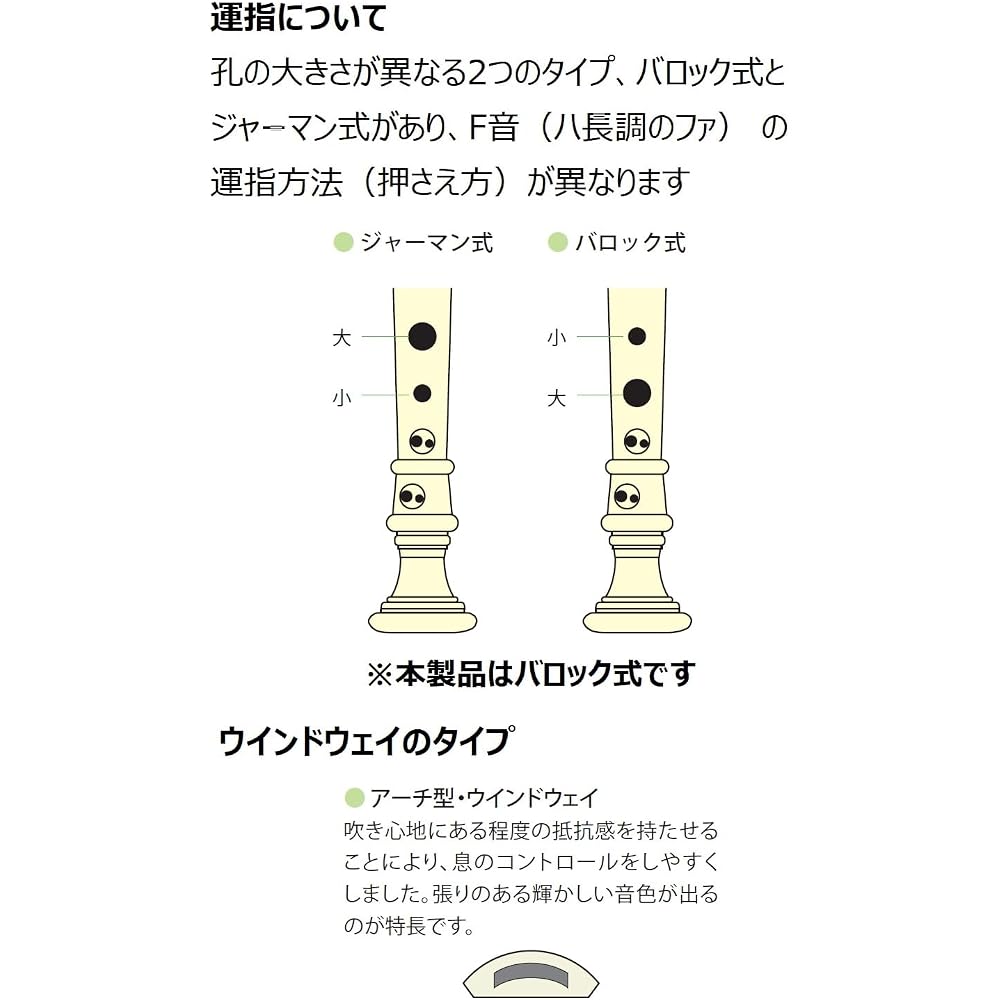 Yamaha YAMAHA Soprano Recorder Baroque YRS-324B Ebony Style Finger Cleaning Stick Recorder Cream ...