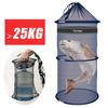 Portable Fishing Bucket Multi-purpose Quick Dry Anti-jump Mesh Storage Bag Crab Lobster Fish Shrimp