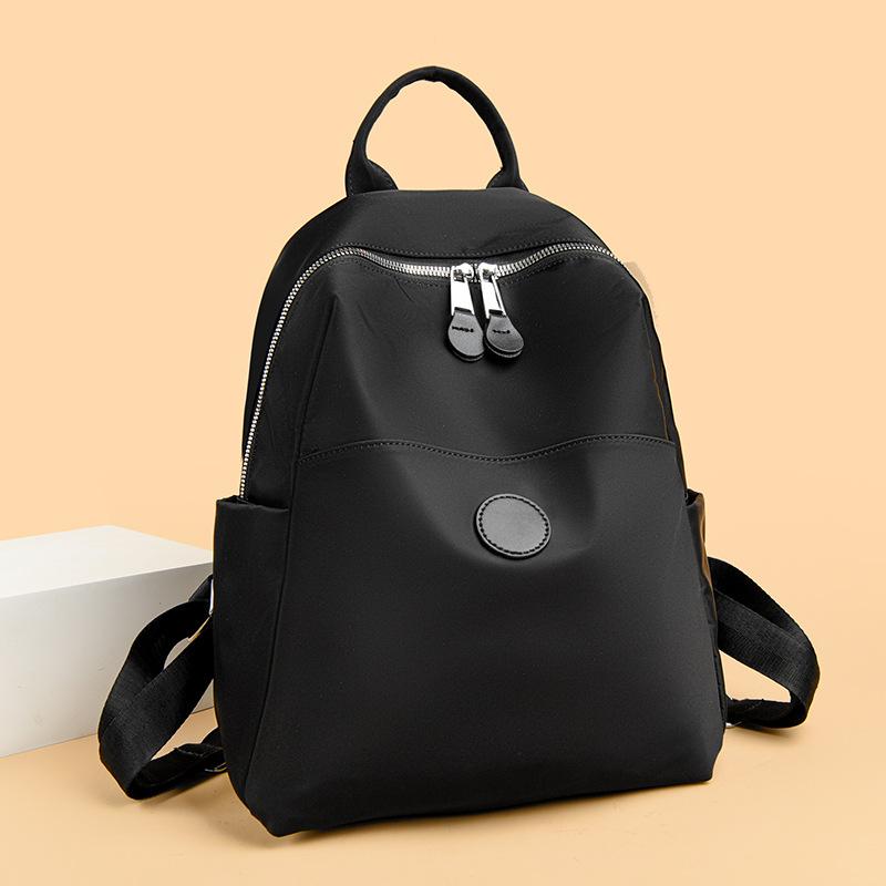 Весенний женский модный нейлоновый водонепроницаемый дорожный и городской небольшой рюкзак простой холщовый школьный портфель