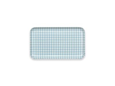 TATSU-CRAFT ST Поддон для кастеров SS Check Blue, Можно мыть в посудомоечной машине, Стильный пластиковый поддон, Большой, Маленький, Глубокий, Квадратный, Прямоугольный, В западном и японском стиле,
