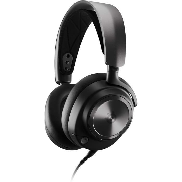 Casque gaming haute fidélité filaire avec connexion multi-système - steelseries - arctis nova pro x - noir