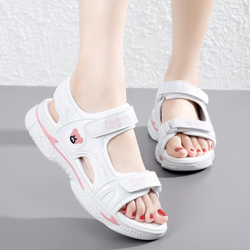 Women's Hiking Walking Open Toe Sandals Outdoor Water Sandles Athletic Adjustable Strap Sandals Comfortable Arch Support Platform Slides for Women