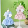 Adorable Cat Traction Skirt Breathable Puppy Princess Dress Cat Vest Harness  Pet Supplies