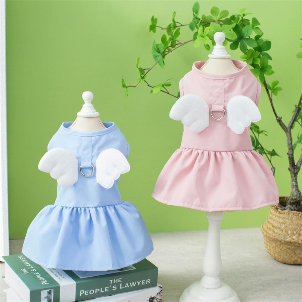 Adorable Cat Traction Skirt Breathable Puppy Princess Dress Cat Vest Harness Pet Supplies