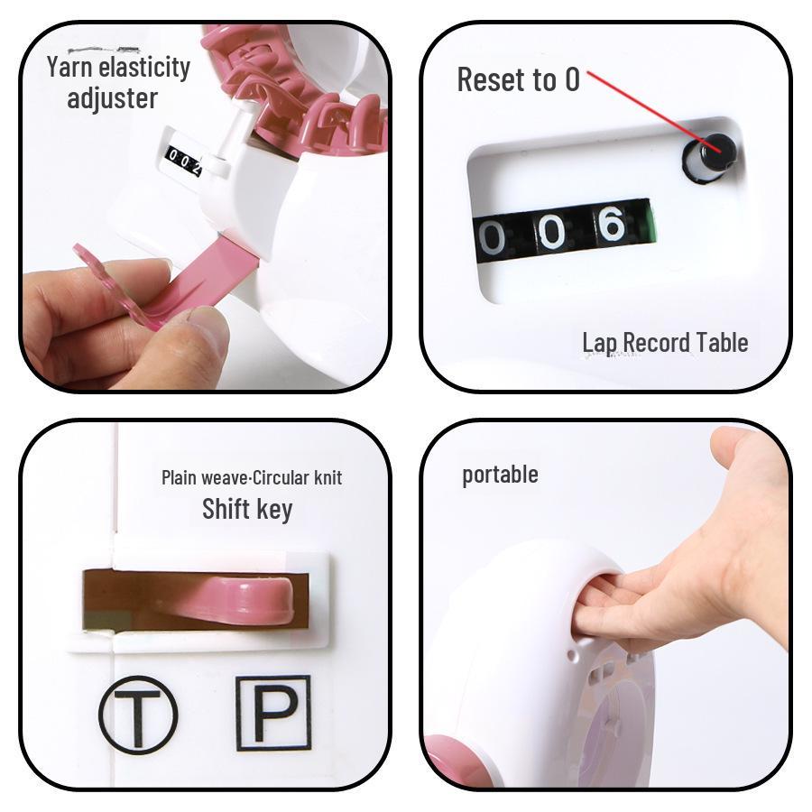 Вертикальная ручная вязальная машина Penguin с 22 иглами для вязания шарфов, шапок и носков своими руками.