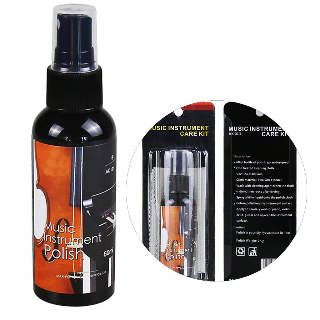 Musical Instrument Care Spray Universal Crack Prevention Polishing Guitar Cleaning Spray for Piano