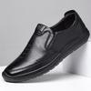 Solid Color New Designer Leather Shoes for Men Spring Autumn Fashion Casual Driving Shoes Male Soft Sole Non-slip Loafers Man