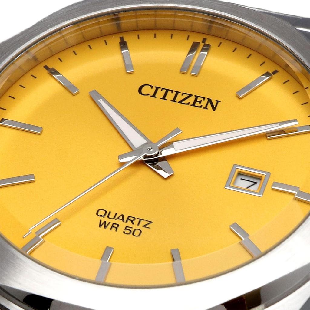 Citizen Часы Citizen Watch кварцевые из нержавеющей стали серебристого цвета BI5110-54Z мужские (желтый) [Элемент]