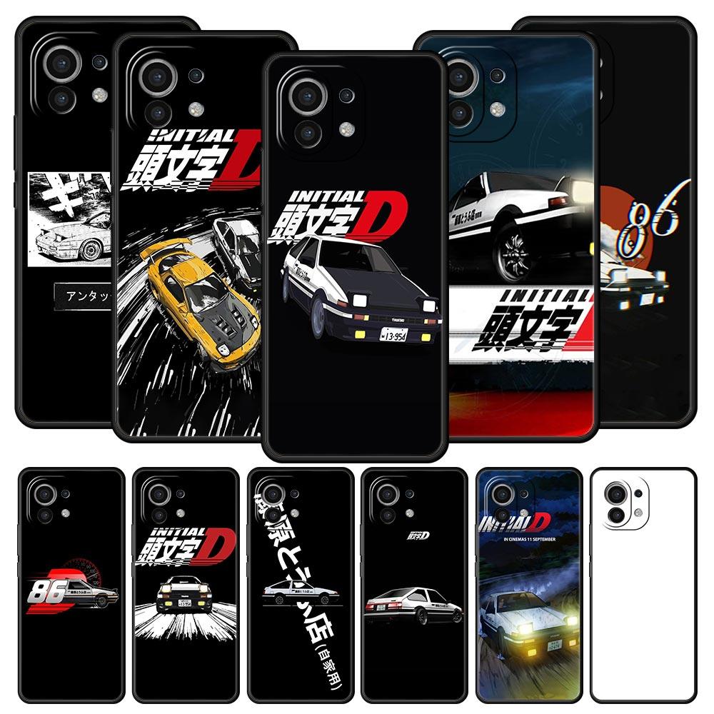 Чехол для телефона Initial D для Xiaomi Mi 17 15 14 13 12 11 Ultra 15T 14T 13T 12T 11T Pro Lite 5G Мягкий ТПУ Корпус Fundas Capas