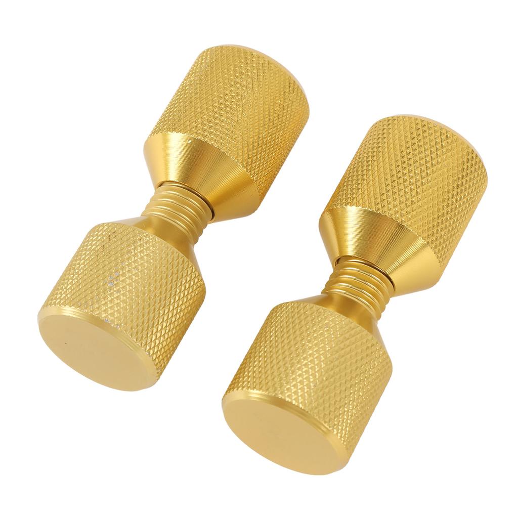 2pcs 2 Hole Flange Alignment Pins Aluminium 1‑1 8in Flange Double Hole Pins Set for 0.5 To 14in 150LB Flanges Golden