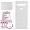apgo Protective Skin Sticker for the Back Compatible with TCL 10 5G UW, Wrap Film, Foil, Vinyl - Pattern Transparent Carbon