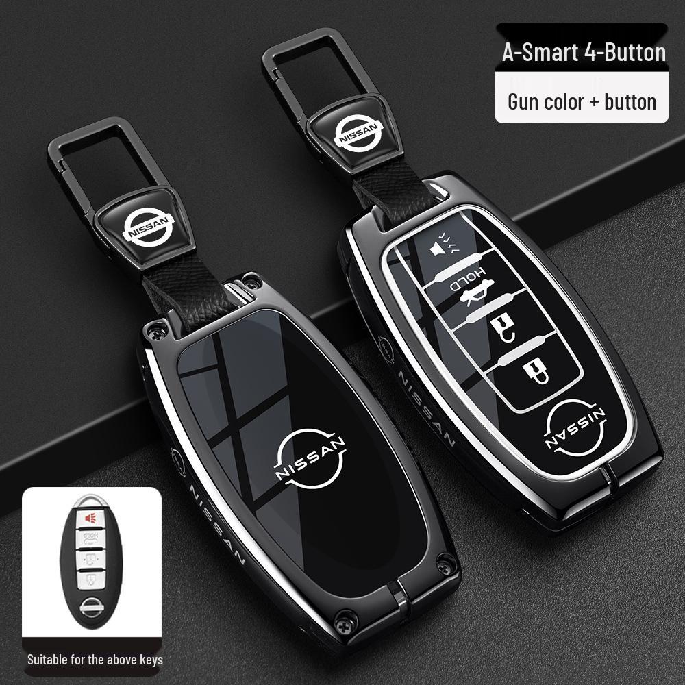 Чехол для ключей Nissan: Подходит для новых моделей Sylphy, Teana, Tiida, Qashqai, X-Trail, Bluebird, В комплекте брелок для мужчин