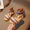 Summer Girl Sandals National Style Children's Causal Gladiator Sandals Fashion Tassel Retro Kids Princess Open-toe Roman Sandals