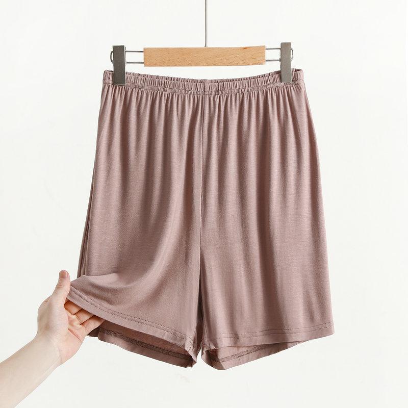 Модальные шорты Wide Leg, однотонные летние женские шорты выше колена, большие размеры, свободные спальные шорты
