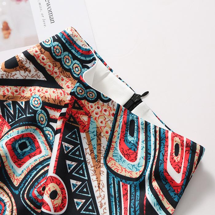 Женская юбка-карандаш с цифровым принтом, юбка-полудлина и облегающая юбка OL.