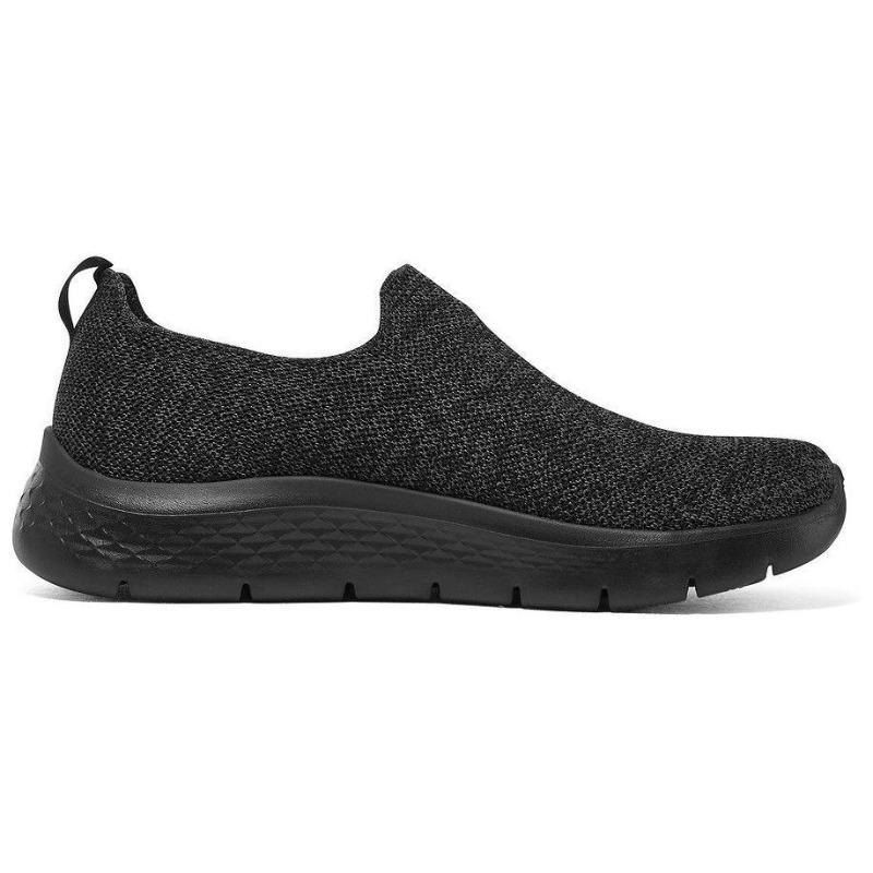 Skechers Go Walk Flex Мужские Черные Низкие Повседневные Кроссовки Сетчатая Ткань Удобные Универсальные 216490-BBK
