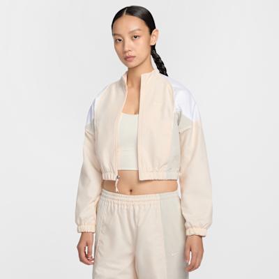 Women's Nike Jackets Women's Pink Chalk White Stand Collar Moderate Other
