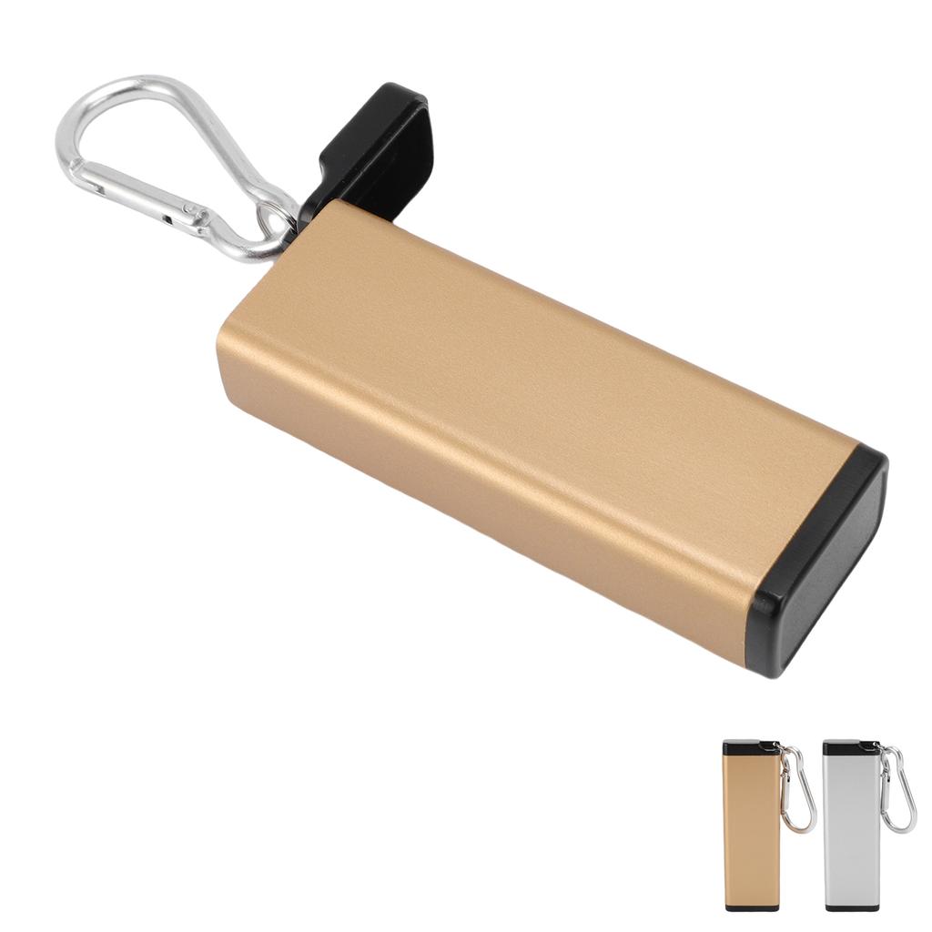 Metal Storage Tube Bottle Keychain Airtight Container Aluminum Alooy Water Proof for Outdoor Camping