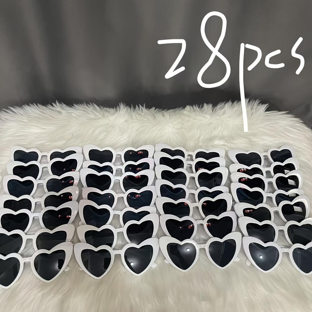28 шт. очков в форме сердца, свадебные принадлежности для вечеринки, лучший подарок для друзей