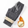 Winter Warm Pants Men's Thick Thermal Trousers Men Fitness Fleece Jogging Drawstring Pants Male Sweatpants Yasheng