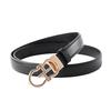 New Girls Belt Double-Sided First-Layer Cowhide Smooth Buckle Belt Versatile Decorative Ins Style Leather Belt Female Tide