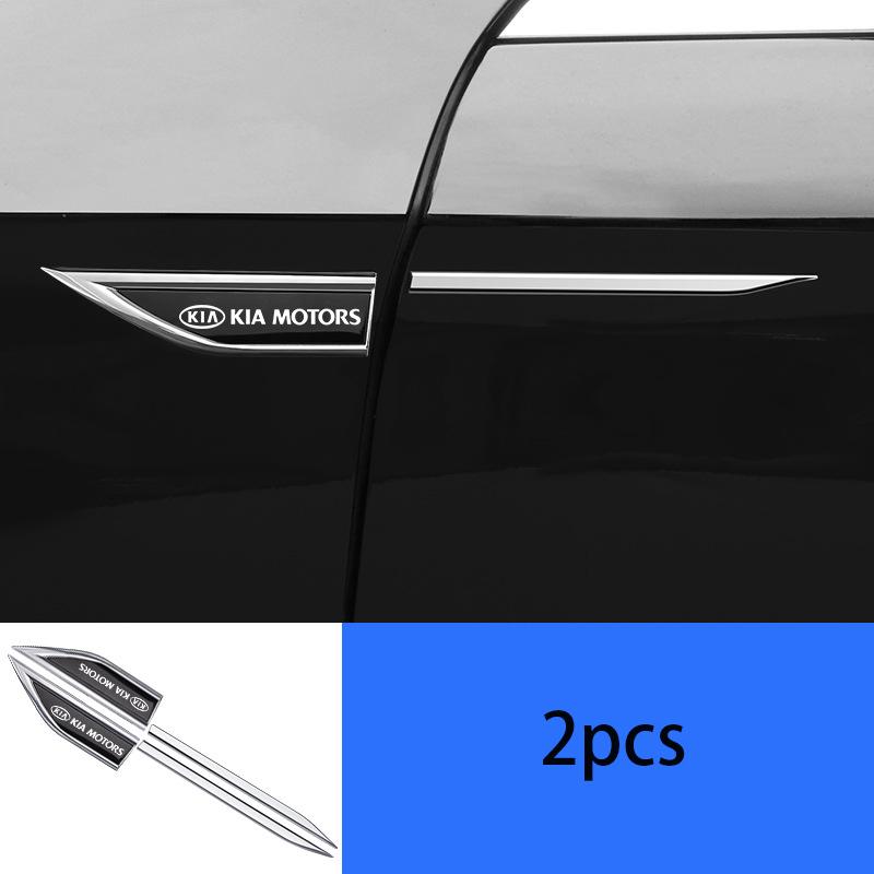 CAFHF1 Car leaf panel side label metal sticker emblem Accessory For Kia GT-Line Sportage Ceed Rio Picanto Sorento Soul Cerato Venga