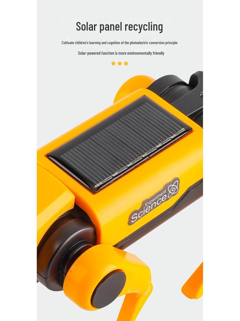 Механическая собака и кошка на солнечной энергии для самостоятельной сборки, развивающие игрушки для детей