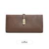 Xiangyin Frosted Women's Long Korean Style Thin Wallet - 2024 New Simple Buckle Bi-fold Design
