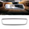 For Mercedes Benz C GLC GLE GLS M Class W205 X253 W166 Car Interior Mirror Frame Ring Cover Trim Matter Silver Decorate