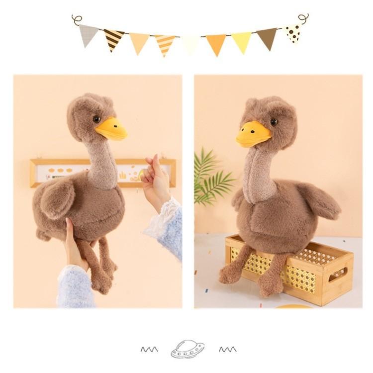 Plush Ostrich Toy Soft Animal Kids Comforting Gift For Children